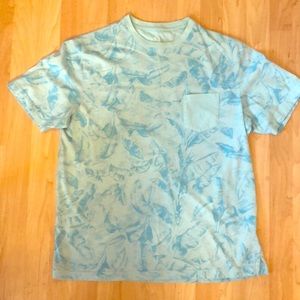 Men’s Blue Hawaiian Shirt with pocket